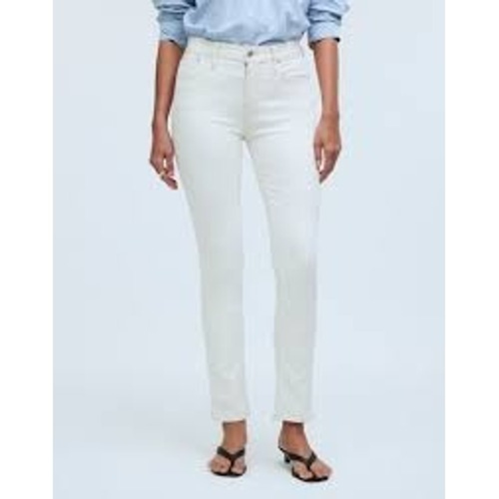 Abercrombie & Fitch Simone High Rise Super Skinny Jeans White 27 Long